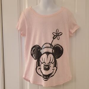 Disney Pink Minnie Mouse Short Sleeve Tee